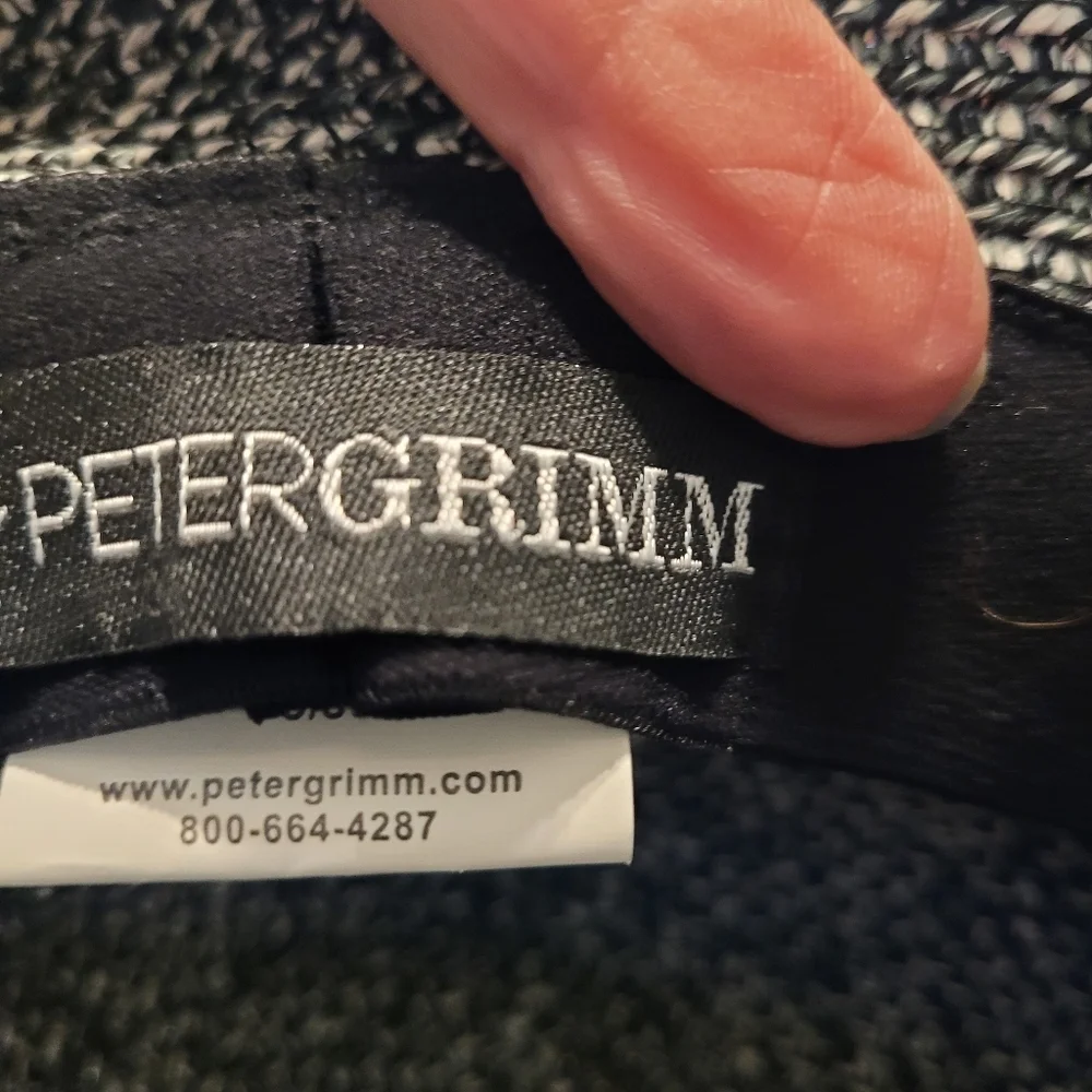 Peter Grimm sun hat in black & white - OS. A